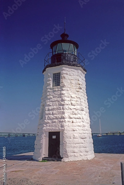 Obraz goat island lighthouse, ri