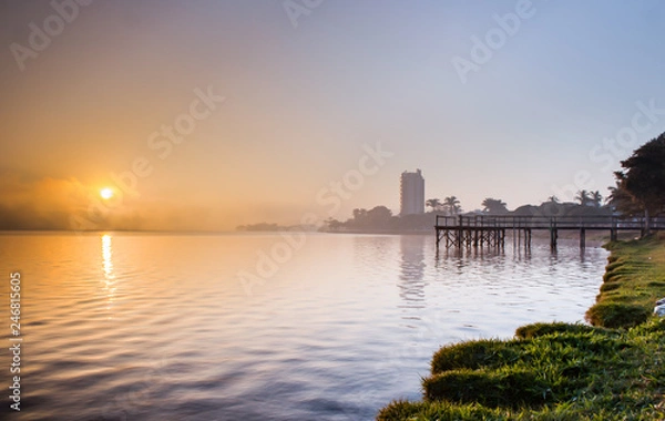 Obraz cidade nascer do sol