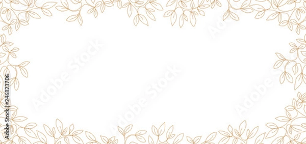 Obraz Ramka z listkami