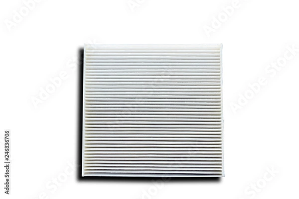 Obraz the engine air filter on white background isolated