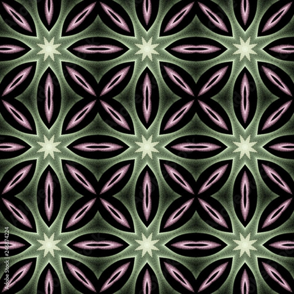 Fototapeta Seamless pattern background with multi-colored wavy lines.