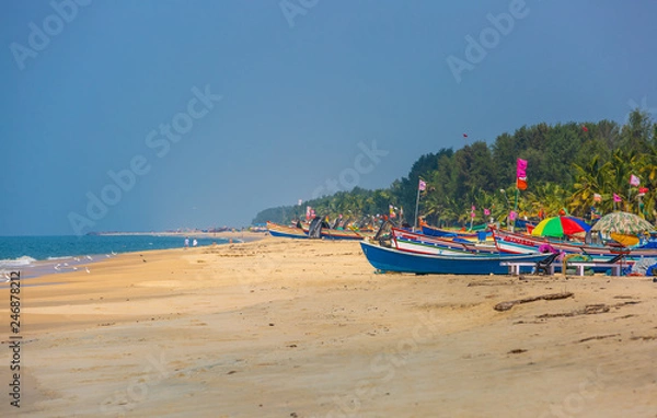 Obraz Boote am Strand in West Indien