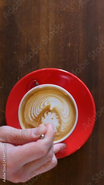 Fototapeta ラテアート　コーヒー