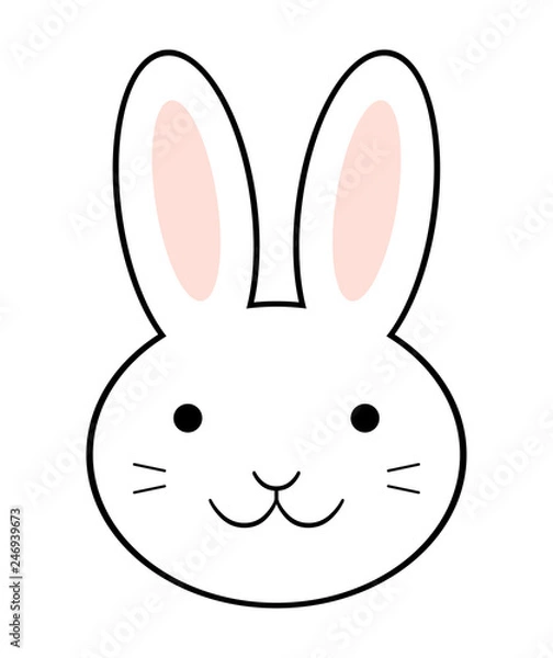 Fototapeta ウサギの顔