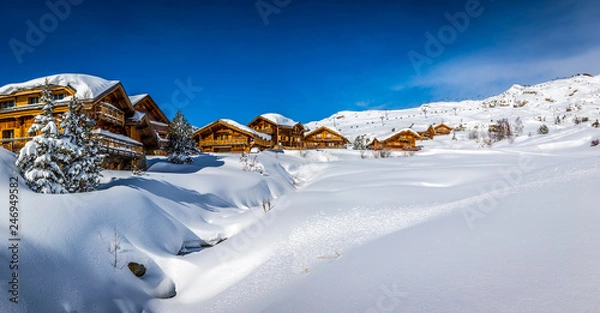 Obraz Chalets de montagne
