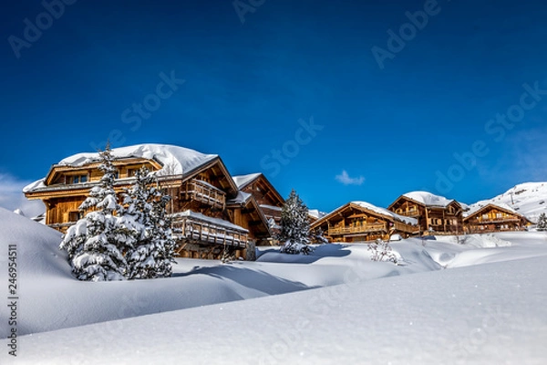 Obraz Chalets de montagne