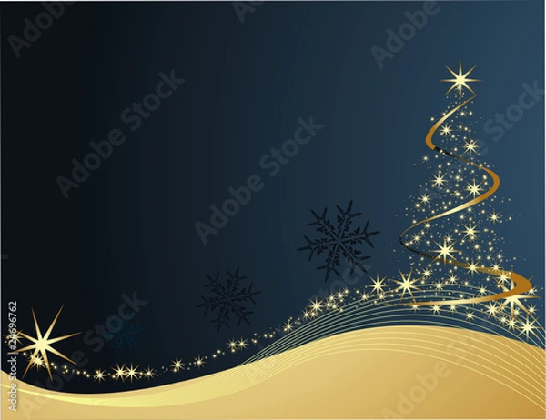 Obraz Christmas tree background