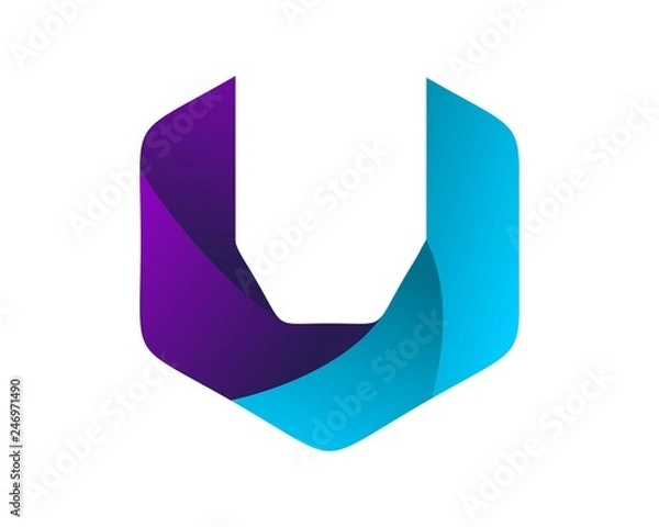 Obraz Logo Letter U
