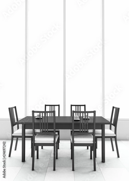 Fototapeta 3d dining table