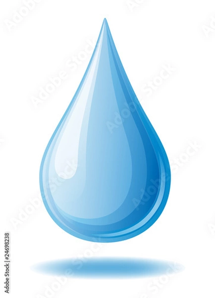 Obraz WASSERTROPFEN MIT SCHATTEN