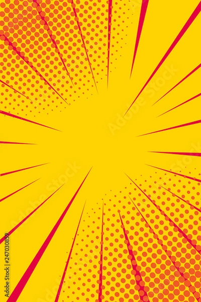 Obraz Retro komiks tło pop-artu. Wektor