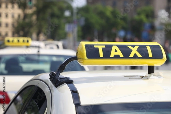 Fototapeta Taxistand