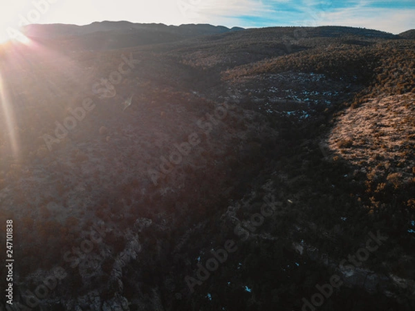 Obraz Aerial Drone Landscape