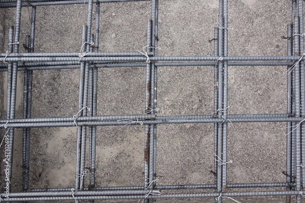 Obraz 四角形の鉄筋