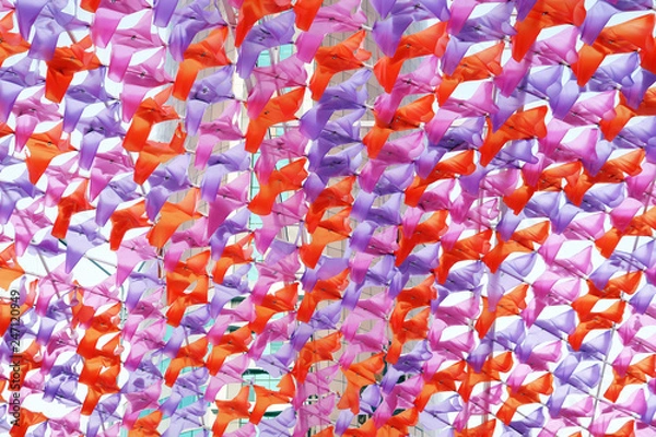 Fototapeta Multicolored texture in the city of Astana