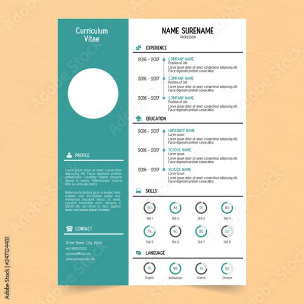 Obraz Professional Curriculum Vitae