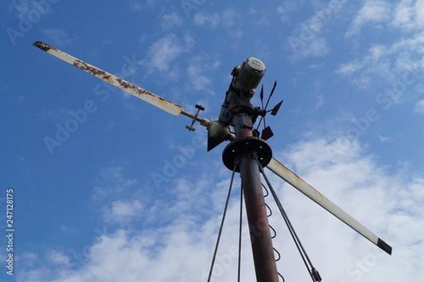 Obraz windmill against blue sky