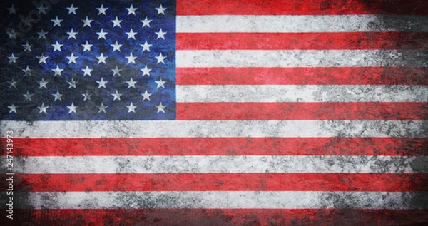 Fototapeta Grunge USA Flag