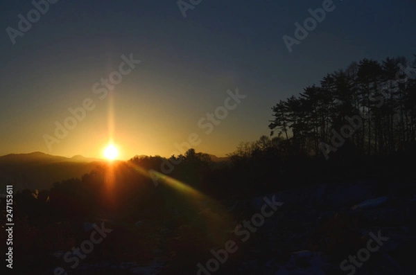 Fototapeta 美しい日の出