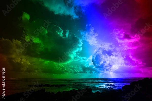 Obraz rainbow moon