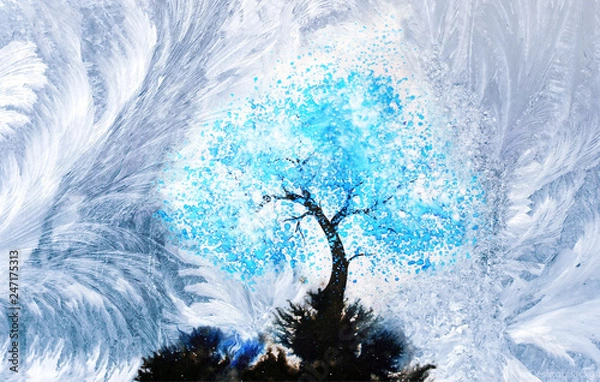 Obraz fairy winter tree