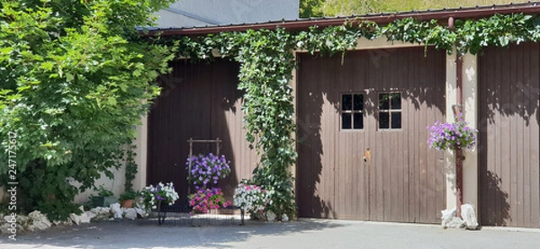 Obraz beautiful flowered corner