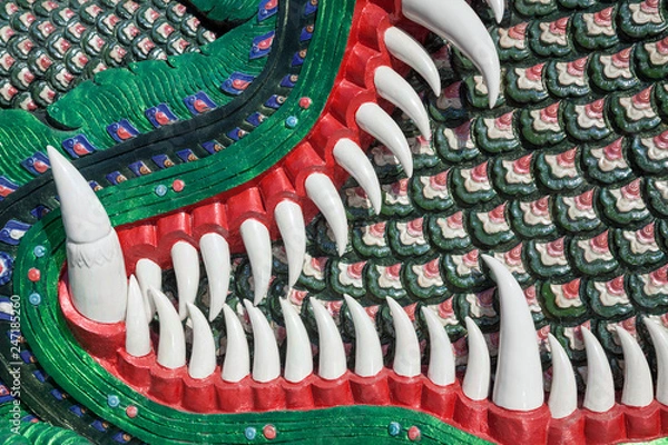 Fototapeta Dragon tooth statue.