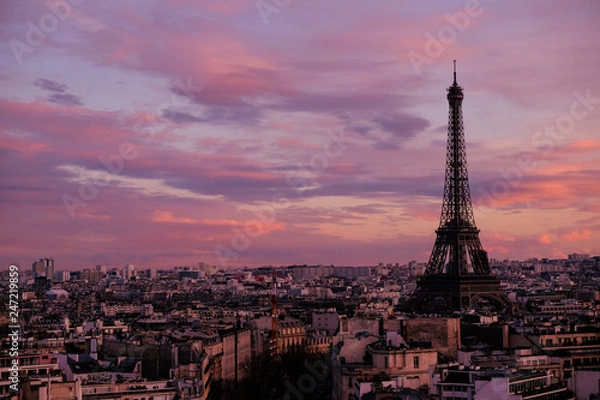 Obraz The Eiffel Tower during Sunset