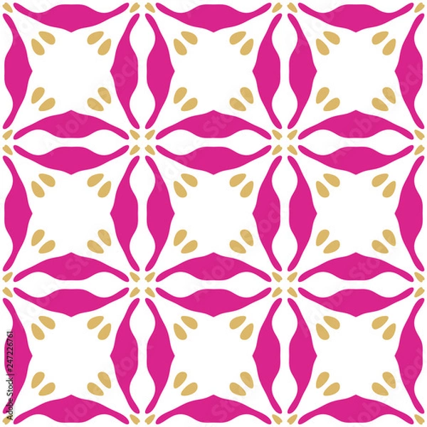 Fototapeta Seamless background pattern with a variety of multicolored lines.