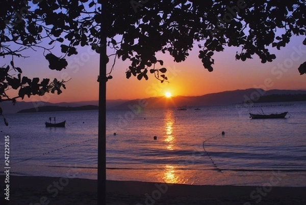 Obraz Por do sol sambaqui