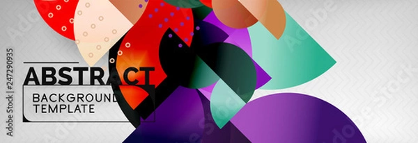 Fototapeta Circle composition abstract background