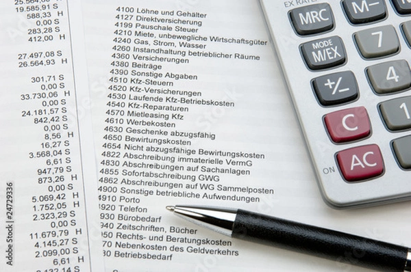 Fototapeta Buchhaltung