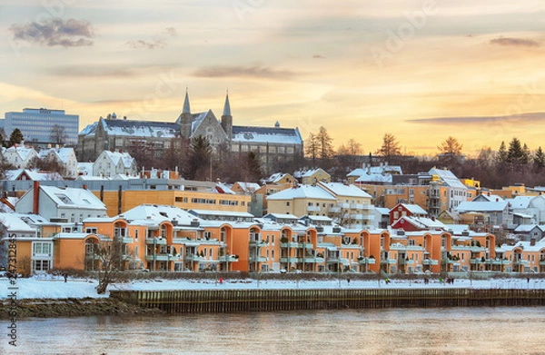 Obraz River Nidelva in Trondheim