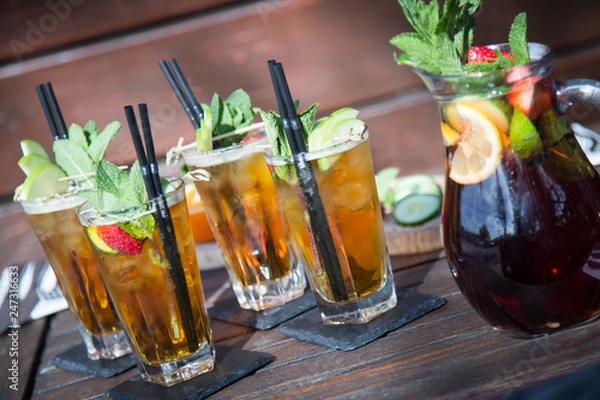 Obraz Pimms cocktail with jug