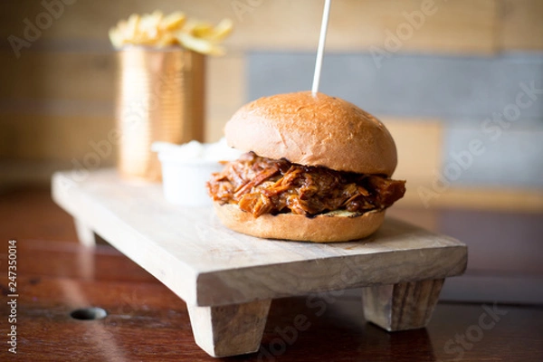 Obraz pulled pork in a bun