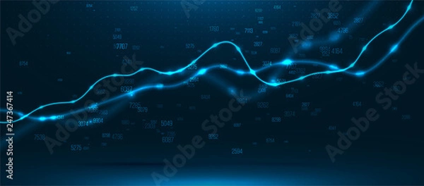 Fototapeta Data chart