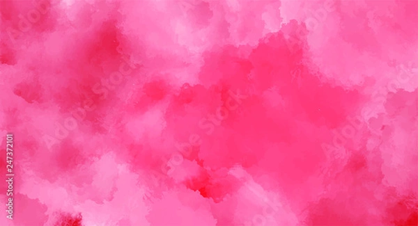 Fototapeta Abstract pink watercolor background for your design, watercolor background concept, vector.