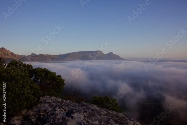 Fototapeta Above the clouds in the mountains