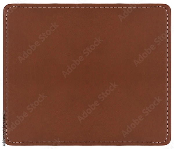 Obraz Brown leather background with seams