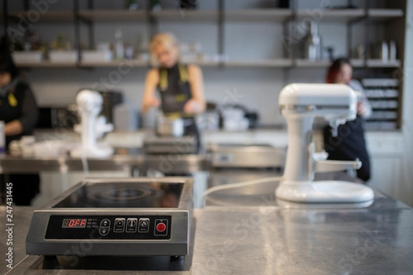 Obraz Kitchen scales on the background of the kitchen