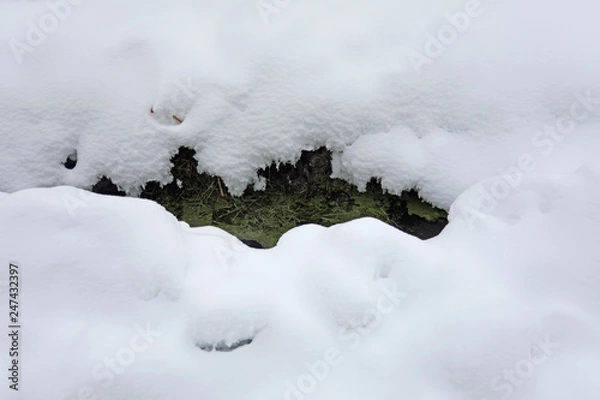 Obraz The creek in snow