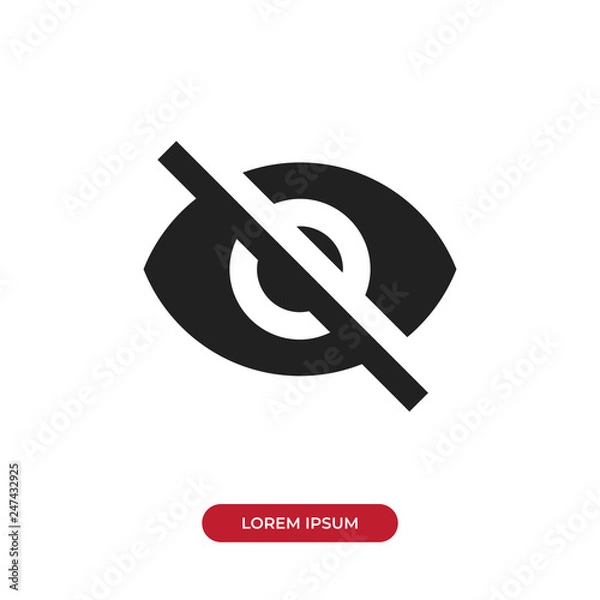 Obraz Invisible vector icon