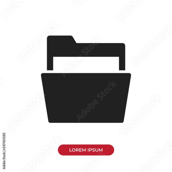 Obraz Open folder vector icon