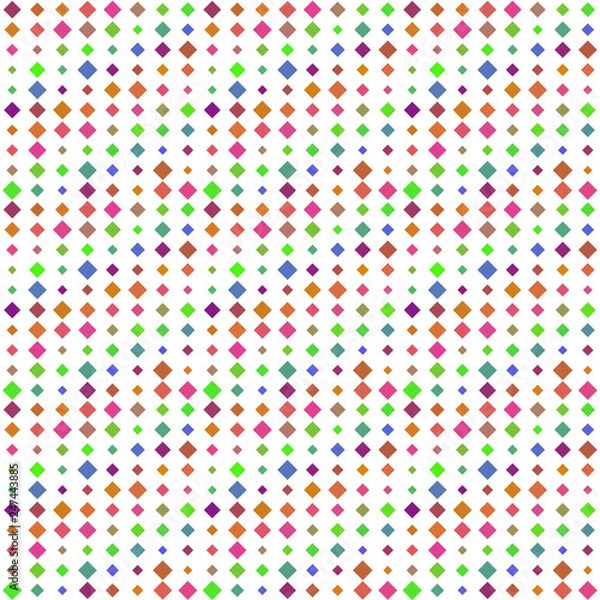 Fototapeta Abstract seamless pattern background with multicolored various rhombuses.