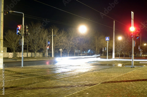 Obraz Ночной перекресток