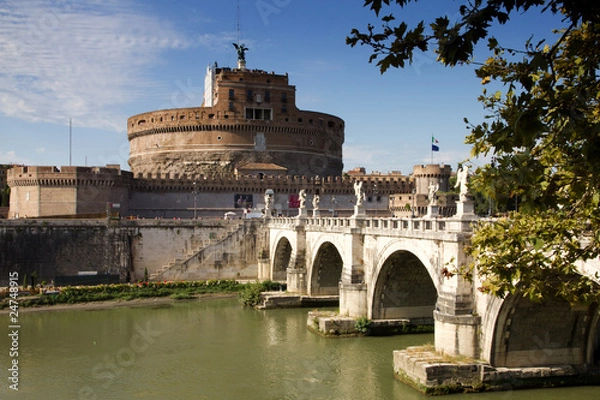 Obraz castel sant'angelo, rzym