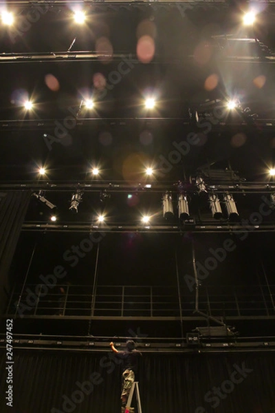 Obraz Lighting equipment for performances within the theater