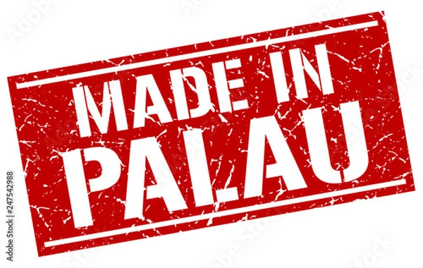 Obraz made in Palau stamp