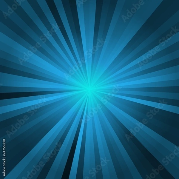 Obraz Blue glow background, modern light with black, super background, abstract pattern