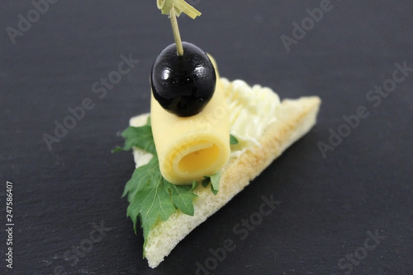 Obraz cheese canapes